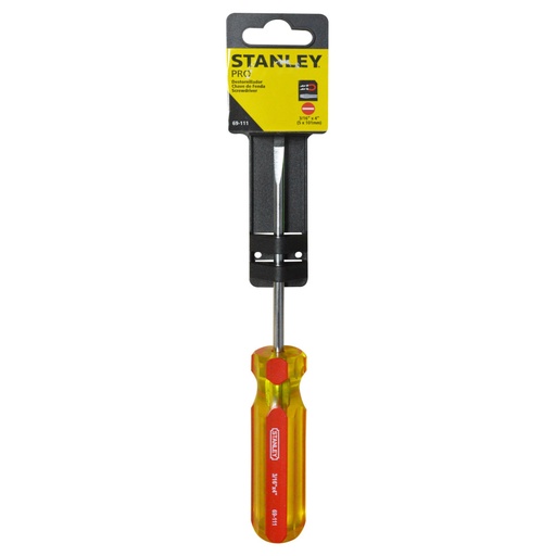 [9706] DESTORNILLADOR STANLEY PRO 3/16X4 (-)(69-111)