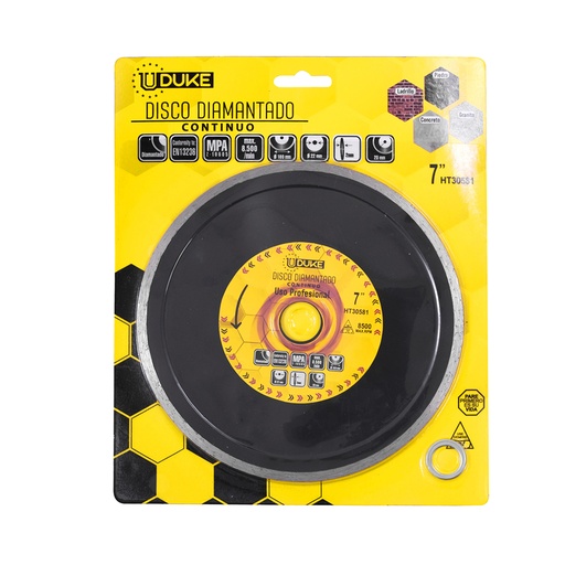 [7842] DISCO DIAMANTADO CONTINUO UDUKE 7" (HT30581)