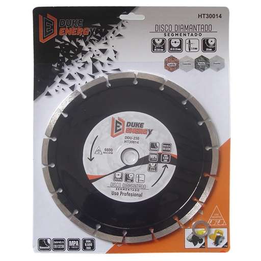 [5827] DISCO DIAMANTADO SEGM DUKE ENERGY PROFESIONAL 9 (HT30014)