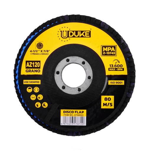 [6057] DISCO FLAP UDUKE  4 1/2 #120