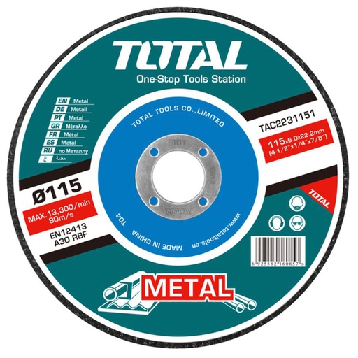 [15147] DISCO PULIR METAL 4 1/2 TOTAL (TAC2231151)
