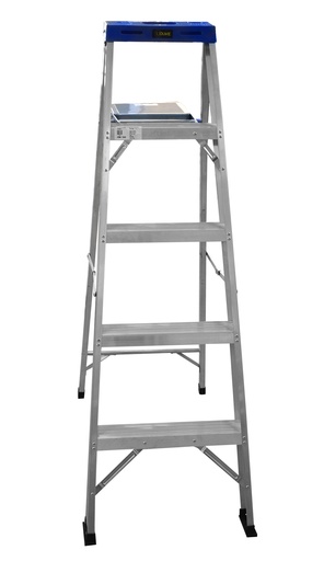 [13645] ESCALERA DE ALUMINIO 4 PELDAÐOS UDUKE CON PLATAFORMA