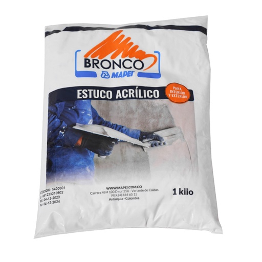 [18484] ESTUCO ACRILICO INTERIOR 1 KG (5400601)