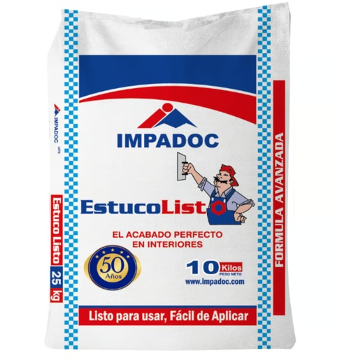 [IH3684] ESTUCO LISTO POR 10 KG IMPADOC (00020002)