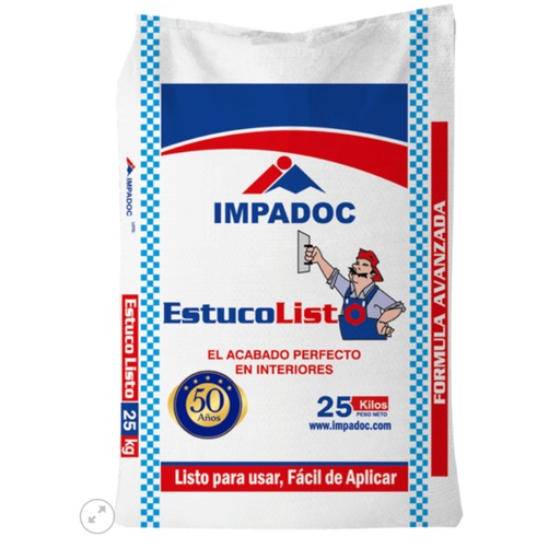 [IH3685] ESTUCO LISTO POR 25 KG IMPADOC (0000056)