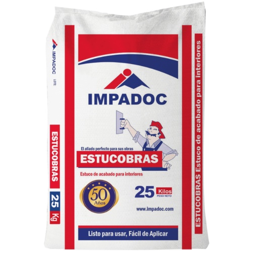 [IH8620] ESTUCOBRAS X25KL BLANCO IMPADOC
