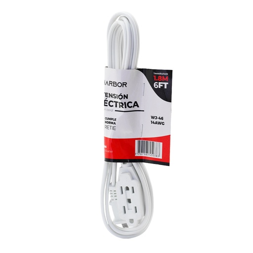 [19330] EXTENSION BLANCA 1.8 MTS VHARBOR (WJ-46 6FT)