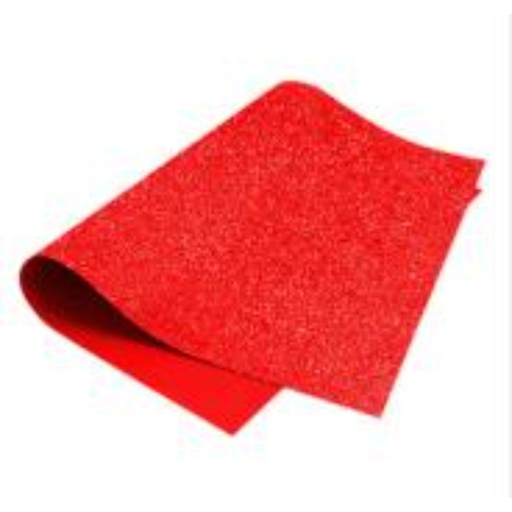 [IH6441] FOAMY ESCARCHADO 43X56 ROJO 002 (8877R)