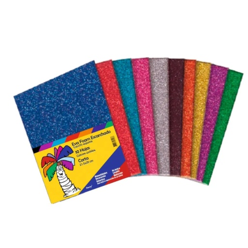 [PA8880] FOAMY ESCARCHADO 1.8mm CARTA x10 000 SURTIDO (8880)