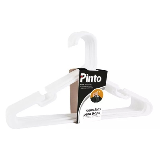 [013079] GANCHO PARA ROPA FULLER PINTO X10 BLANCO 