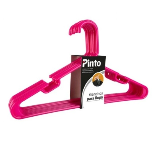 [013076] GANCHO PARA ROPA X10 FUSCIA