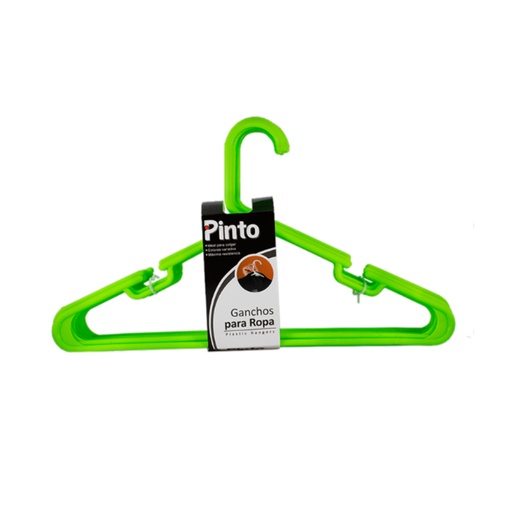 [013075] GANCHO PARA ROPA FULLER PINTO X10 VERDE