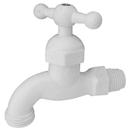 [5384] GRIFO PLASTICO BLANCO P/G