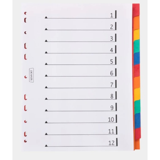 [CM5409] GUIA CLASIFICADORA A COLOR 105 1-12 GENERAL (12134)
