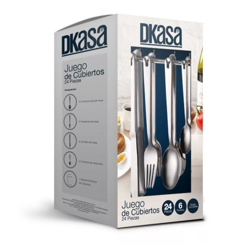 [10009501] JUEGO DE CUBIERTOS 6 PUESTOS REF A004220