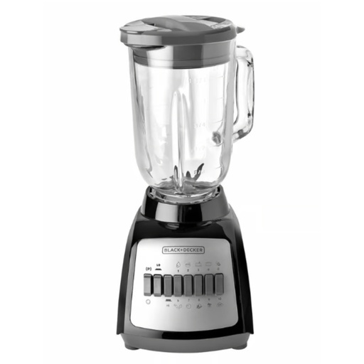 [IH5703] LICUADORA DURAPRO 550W 10V JARRA VIDRIO NEGRA 1.25LTS BLACK+DECKER