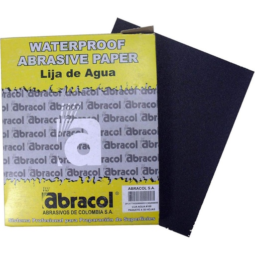 [1020] LIJA ABRACOL  120 ( LIJADO EN AGUA )