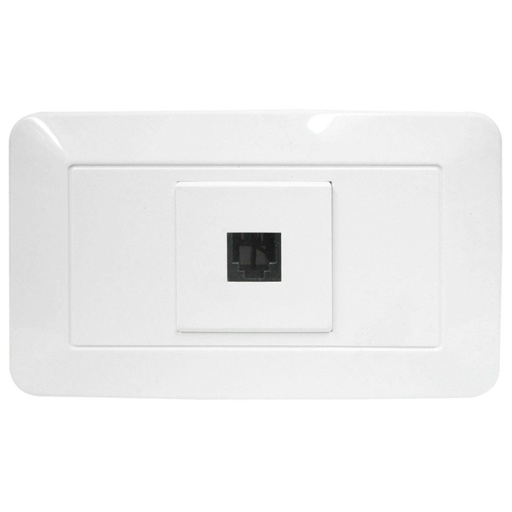 [1780] LINEA BK BLANCA INCRUSTAR TOMA TELEFONO UDUKE
