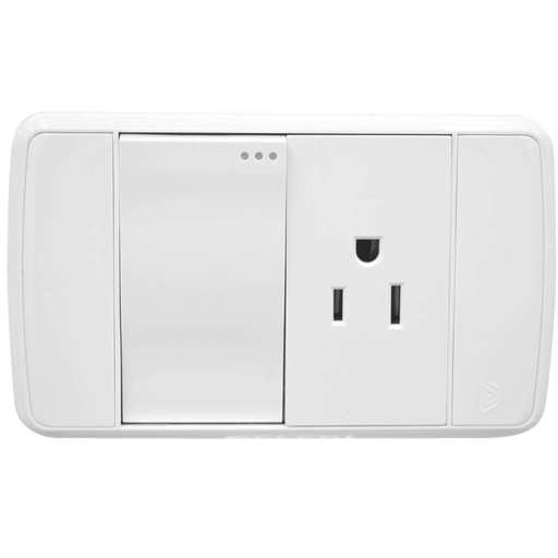 [12324] LINEA FUTURA BLANCA INCRUSTAR TOMA SWICHE DUKE ENERGY (V16-018)