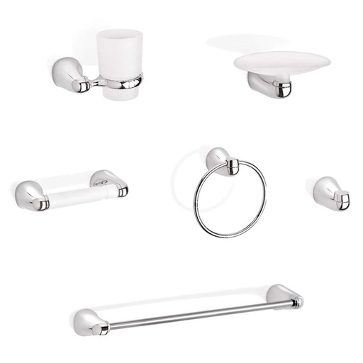 [11337] LINEA GRIVAL KIT ACCESORIOS PARA BAÐO X 6 PIEZAS ALUVIA (AV6000001)