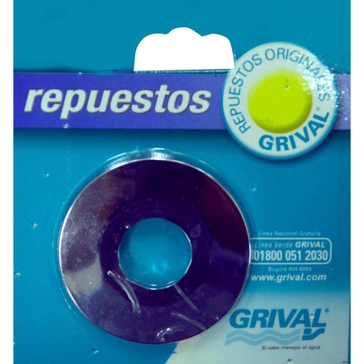[12411] LINEA GRIVAL REPUESTO ESCUDO PLANO TUBO RGD CROMADO