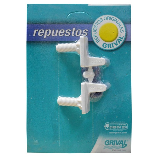 [9581] LINEA GRIVAL REPUESTO HERRAJE SANITARIO COMODOR BLANCO  (010920001)