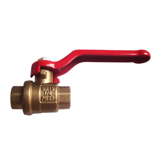 [13588] LLAVE BOLA PN40 BRONCE 1/4" (HT1221)