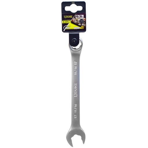 [13262] LLAVE MIXTA 2 EN 1 # 17MM - 11/16 CR/V UDUKE (HTY0072)
