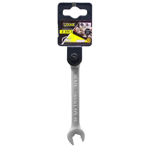 [13255] LLAVE MIXTA 2 EN 1 10MM - 3/8 CR/V UDUKE (HTY0065)