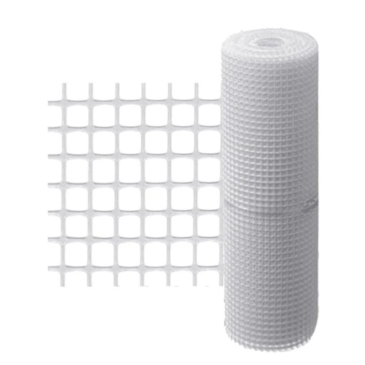 [FD831266] MALLA PLASTICA CUADRADA BLANCA 15 X 15 (X METRO)