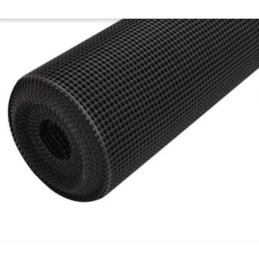 [FD831261] MALLA PLASTICA CUADRADA NEGRA 15 X15 X METRO