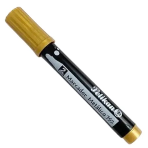 [38520] MARCADOR PELIKAN PERMAMENENTE 752 ORO