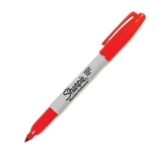 [PA5871R] MARCADOR SHARPIE PUNTA DELGADA ROJO