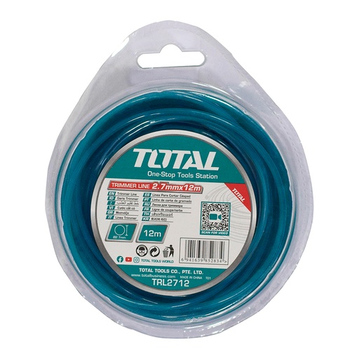 [17377] NYLON GUADAÐADORA  REDONDO 2,7MM X 12M TOTAL (TRL2712)