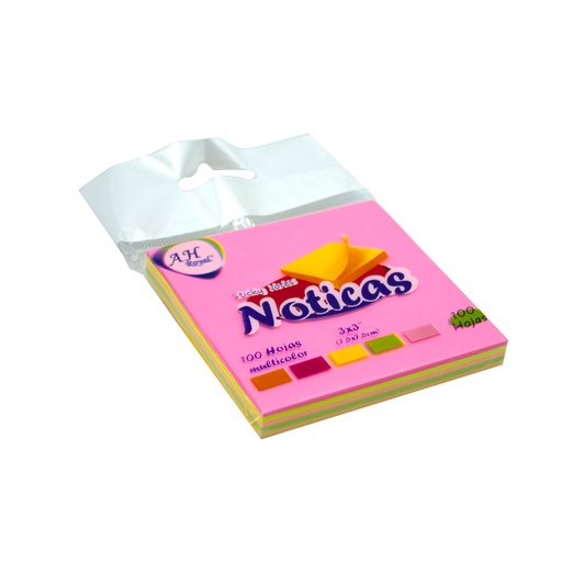 [18702] PAPEL NOTAS NEON X 4 COLORES X100H  (PAC90509-3064)