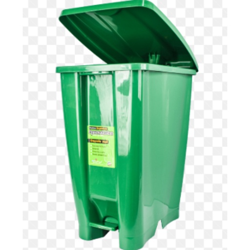 [IH7119] PAPELERA PEDAL 40LTS VERDE
