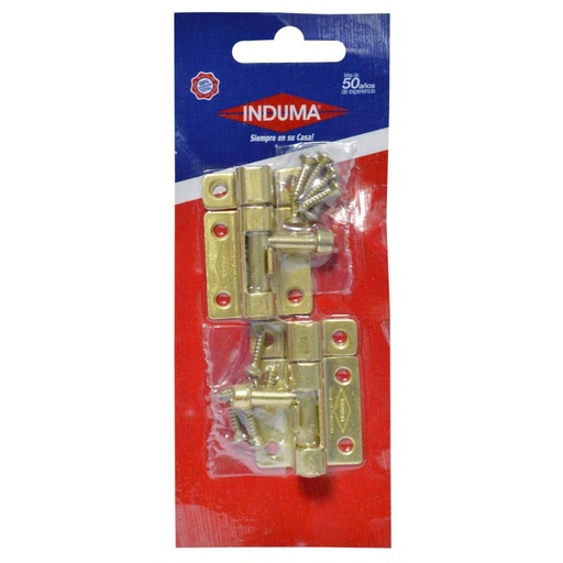 [8345] PASADOR COBRE INDUMA 1 1/2 C.18 X PAR (LATONADO)(T1108-002)(T1502-0007) (T1502-0006)