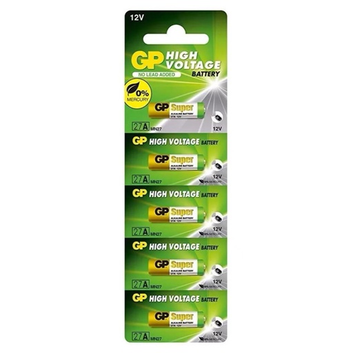 [13975] PILA GP 12V PARA TIMBRES Y ALARMAS (27A) X UNIDAD