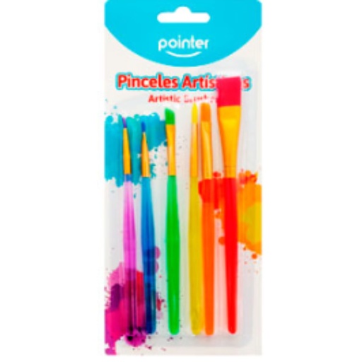 [PA0513AO] PINCEL POINTER SET x6 ARTISTICO COLOR(AB-849)