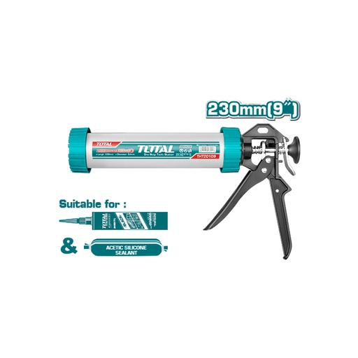 [15541] PISTOLA CALAFATEO 9" INDUSTRIAL TUBO ALUMINIO TOTAL (THT20109)