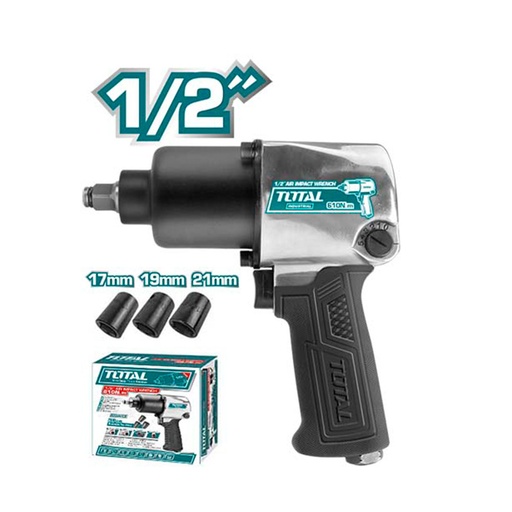 [14810] PISTOLA IMPACTO 1/2 NEUMATICA INDUSTRIAL TOTAL (TAT40122)