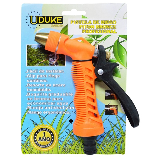 [1390] PISTOLA MANGUERA PITON NARANJA UDUKE (HT20244-HT40063)