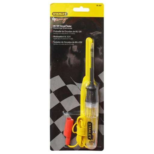 [8213] PROBADOR DE CIRCUITOS STANLEY 6V,12V (78-207)