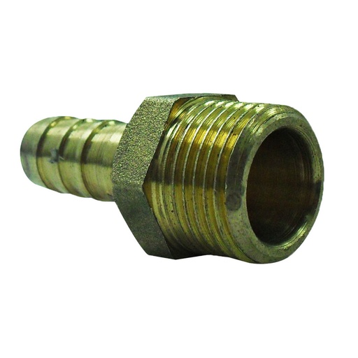 [3636] RACOR GAS MACHO BRONCE 3/8X3/8