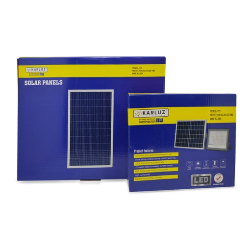 [15826] REFLECTOR LED 12W 3.2V LUZ DIA + PANEL SOLAR (IP65) (6500K)(KL-2906)