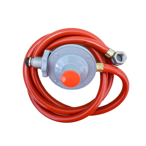 [15308] REGULADOR GAS MANGUERA ROJA 1.5 MTS CERTIFICADA HUMCAR (413002)