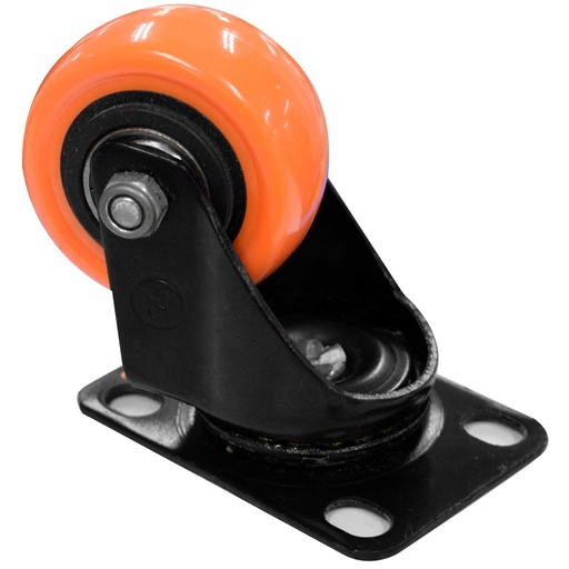 [6293] RODACHINES 2 PLANO NARANJA PESA GIRATORIO 50MM 80KG (INDIVIDUAL) (HT30084)(RPNF050)(CH)