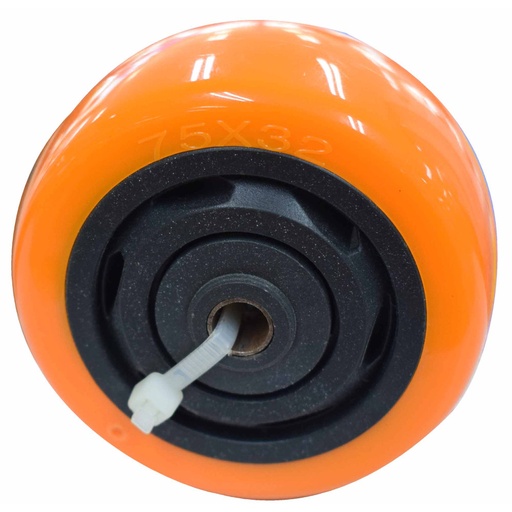 [10919] RUEDA INDIVIDUAL NARANJA 75MM 100KG (RODACHINES 3") (HT80028)
