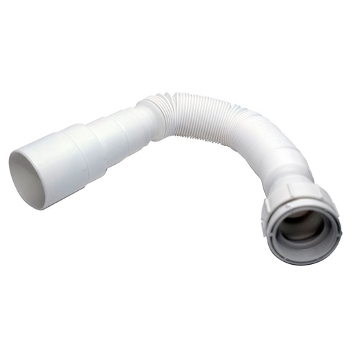 [13560] SIFON LAVAMANOS FLEXIBLE BLANCO UDUKE 1-1/2 X 1-1/4 (HT1189)