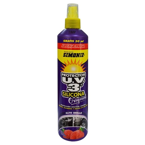 [11395] SILICONA PROTECTOR U.V.3 AEROSOL SIMONIZ OLOR FRESA 300ML (3027FR) (103264)